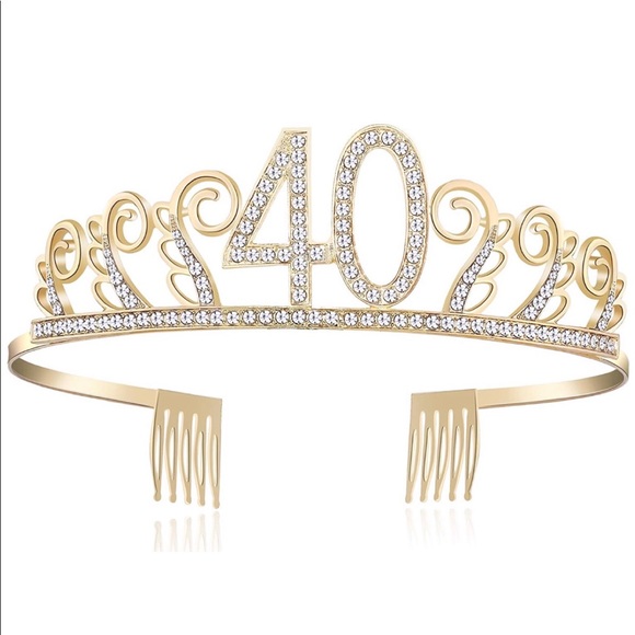 Accessories - COPY - 40th Birthday Tiara Rhinestone Crown